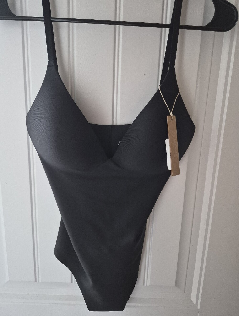 SKIMS Body Sleek Black One-Piece Bodysuit